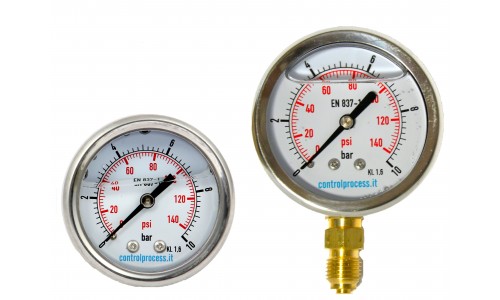 Stainless steel back and low mounting,Manometers,Pumps spare parts and accessories